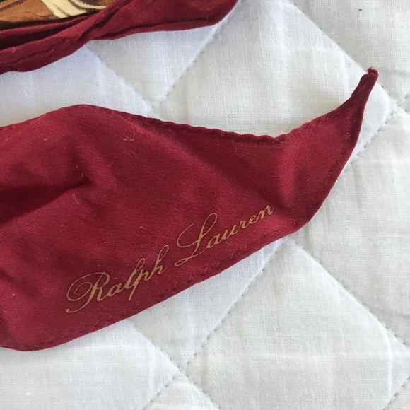 Ralph Lauren Collection 100% Silk Equestrian Scarf - Picture 5 of 5
